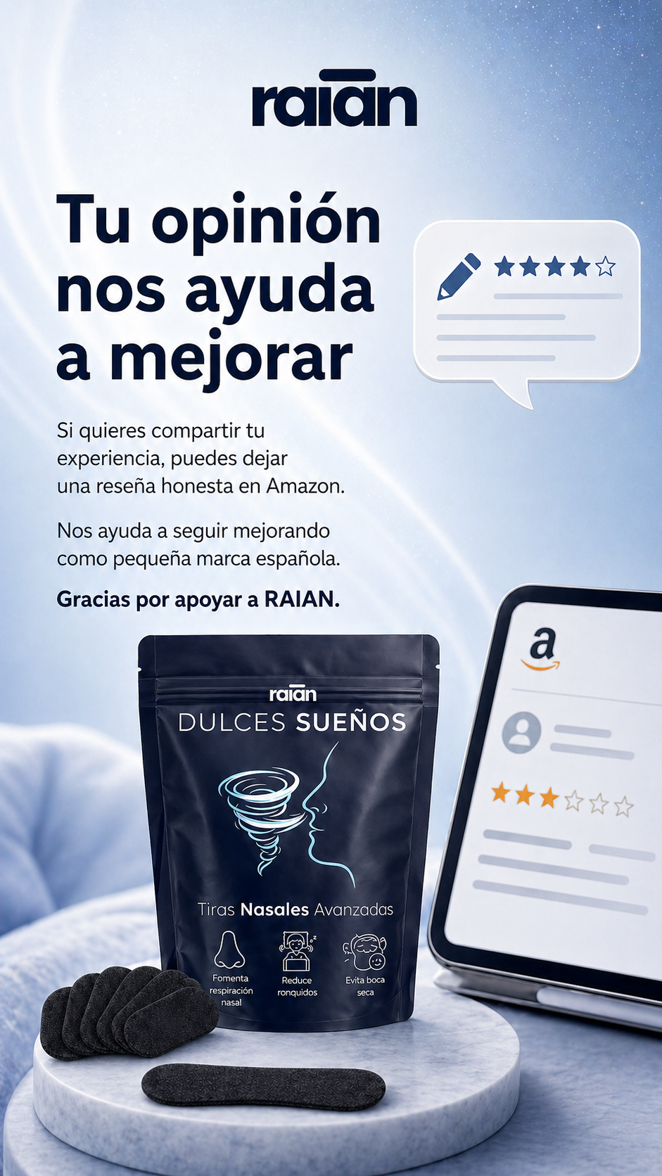 Tiras nasales RAIAN - consejos de uso