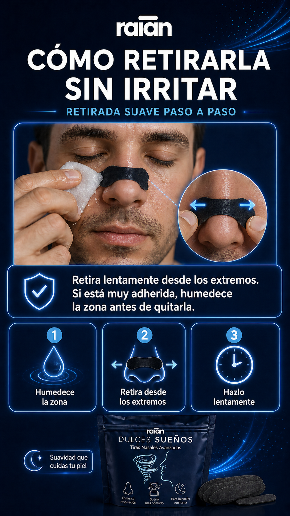 Tiras nasales RAIAN - errores frecuentes